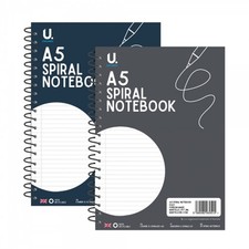 A5 Spiral Notepad - Single Assorted Lined Paper Notebook Wired Jotter Shopping Notebook & Notepad price