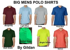 BIG LARGE Mens polo shirt GILDAN work wear casual workwear Large, XL 2XL 3XL new Men's Shirt price
