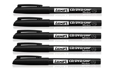 5 X FINE TIP Permanent Marker Pens BLACK CD / DVD Pen Marker – Cheapest on Ebay Marker Pen price