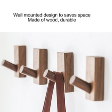 Wooden Wall Hook Coat Hanger Rack Clothes Hat Key Storage Hook for Home Office Office Coat Rack price