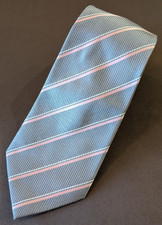 DONALD J TRUMP Signature Collection Silk Power Tie - GRAY / PINK - Gold Bar Tie price