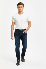 Mens Jeans Straight Leg Regular Fit Heavy Denim Trouser Pants All UK Waist Sizes Men's Jeans / Denim Trousers price