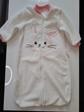 Easy Peasy" Baby White & Pink Fleece Sleep Sack Bunny Face Wearable Blanket Warm Baby Sleep Sack price