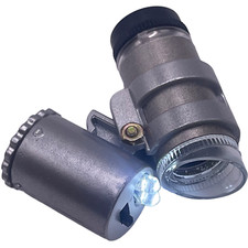 Mini 45X Pocket Microscope Hydroponic Garden Plant Bud Pest Magnifier LED Light Microscope price