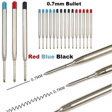 10 x Ballpoint Pen Refills Parker Cross Compatible Ink Refills BLACK/BLUE/RED Ballpoint Pen price