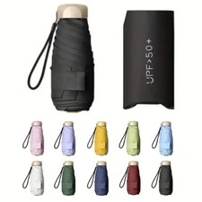 1 Mini Pocket Compact Fold Umbrella Rain Windproof Sun Anti UV Travel Folding UK Umbrellas price