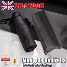 Mini Pocket Compact Fold Umbrella 5 Folding Rain Windproof Sun Anti UV Travel UK Umbrellas price
