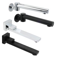 Round / Square Bathroom Spout Wall Mounted 180° Swivel Bathtub Filler Tapware Tapware price