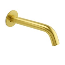 Brushed Gold Round Wall Mounted Basin Faucet Spout Bathtub Filler Tapware Outlet Tapware price
