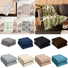 OHS Warm Soft Plain Fleece Throw Over Large Decorative Sofa Bed Blanket Sofa Throw price