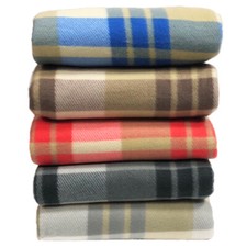 Tartan Throw Checked Large Polar Fleece Warm Soft Blanket Sofa Bed Travel Car Sofa Throw price