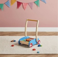 Toylife Wooden Baby Walker With Blocks RRP £49.99 | New Infant Walker price