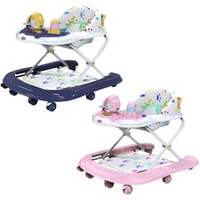 Baby Walker Bouncer with Play Tray  360° Wheels Learning to Walk Support Infant Walker price