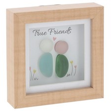 Shudehill Giftware Pebble Glass Mini Plaque Friend Giftware price