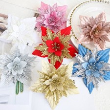 1x Christmas Flower Simulation Wreath Accessories Christmas Tree Decoration Christmas Decorations & Accessories price