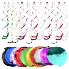 6 PACK Hanging Swirls Party Xmas Ceiling Decoration Wedding Birthday Spiral Christmas Decorations & Accessories price