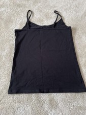 Nutmeg Women's Cami Style Short Vest Top Size 12 Black Women's Vests price