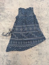 FatFace Womens Aztec Print Asymmetric Longline Vest Tunic Top Side Tie UK 10 Women's Vests price