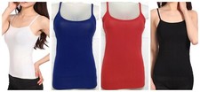 New Womens Vest Ladies Size 1 to 4XL Strap Vest Tank Top Camisole Casual Vest Women's Vests price
