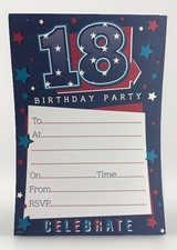 18th Birthday Party Invitations - 20 Sheets & Envelopes Invitation Cards price