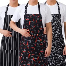 Ardisle Striped Butchers Chef Cooking Kitchen Catering Apron Bib with Pocket Kitchen Apron price