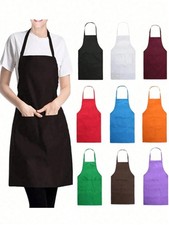 Unisex Adult Apron Men's Ladies Cooking Baking Kitchen BBQ Catering Chef Plain Kitchen Apron price