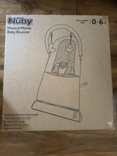Nuby Musical Moves Baby Bouncer 2 Reclining Positions, Music-Up to 9kg Baby Bouncer price
