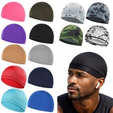 Skull Cap Beanie Hat Men Women Sports Running Cycling Bike Stretch Fit Quick Dry Beanies & Caps (Outdoor) price