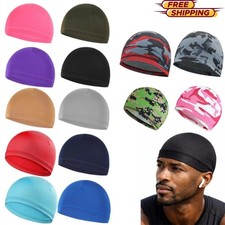 Skull Cap Beanie Hat Men Women Sports Running Cycling Bike Stretch Fit Quick Dry Beanies & Caps (Outdoor) price