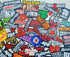 Music Embroidered Transfer Band Patches for Clothes Sew/Iron on Patch Rock Metal Music price