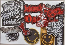 Rock Music lover badges bands collection badges Iron or Sew on Embroidered Patch Music price