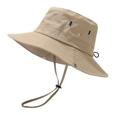 Mens Sun Hat Wide Brim Waterproof UV Protection Safari Bucket Fishing Hiking NEW Men's Hats price