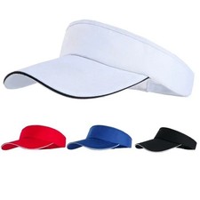 WOMEN MEN HAT VIZOR SUN VISOR ADJUSTABLE SPORTS TENNIS GOLF HEADBAND CAP UNISEX Men's Hats price