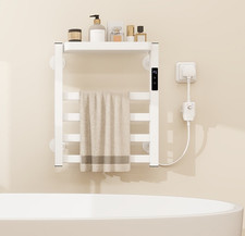 Bathroom Heated Towel Rail Electric Straight Radiator Warmer with Storage Timer Heated Towel Rail price
