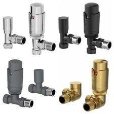 Thermostatic Radiator Valves TRV Heated Towel Rail Angled Corner Straight Valve Heated Towel Rail price