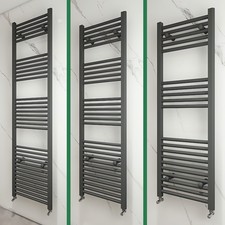 Anthracite Bathroom Heated Towel Rail Radiator Straight Ladder Warmer Heating Heated Towel Rail price