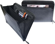 A4 Zipped Underarm Folder Business Leather Document Case Bag Portfolio Portfolio Case price