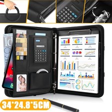 Portfolio Organizer A4 Clipboard Folder Document Case PU Leather Bag NEW Portfolio Case price
