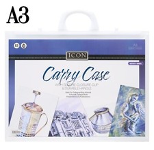 A3 Carry Case with Handle Document Storage Portfolio Artist Drawing Folder Case Portfolio Case price