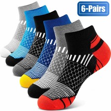 6 pairs Men's Short Sports Cotton Socks Breathable, All-Season Athletic Socks Uk Men's Sock price