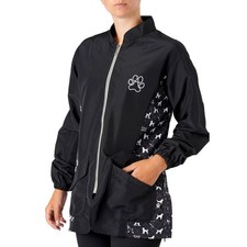 Groomers Penny Poodle Long Sleeve Mandarin Collar Tunic Black/Bling Modest Tunic price