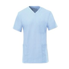 Alexandra D397 Unisex Lightweight Premium Scrub Tunic Pale Blue Nurses Nursing Modest Tunic price