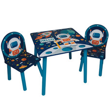 Space Design Children's Wooden Square Table And Chair Set Kids Toddler Furniture Children's Desk price