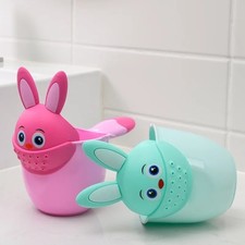 Baby Hair Wash Cup - Fun Bath Toy with Sound - Interactive Rinsing Scoop Baby Bath Bucket & Rinse Jug price