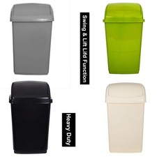 Swing Top Plastic Rubbish Waste Bin Office Bedroom Kitchen Paper Dustbin Bins Rubbish Bins price
