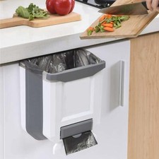 9L Folding Kitchen Waste Bin Trash Can Basket Hanging Over The Cabinet Door Rubbish Bins price