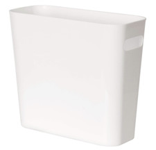 5.5L Slim Trash Can Re-usable Plastic Garbage Container Bin With Handles - White Rubbish Bins price