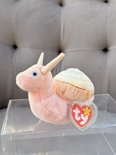 Ty Beanie Baby Swirly the Snail 1999 Pink Snail Vintage Toy Baby Beanie price