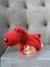 Ty Beanie Babies Rover The Red Dog Vintage Soft Plush with Tags Retired Baby Beanie price