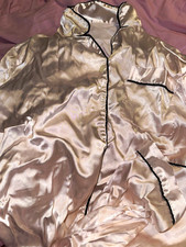 Women's Satin Button-Up Collared Long Sleeve Pyjama Set Size M bundle Women's Pyjamas price